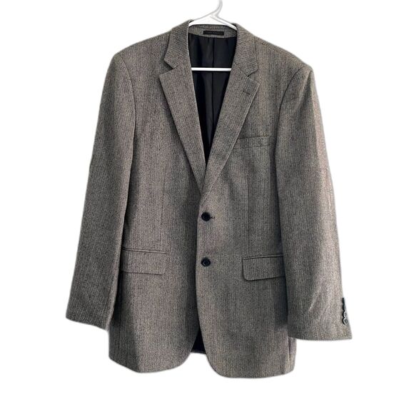 Andrew Fezza Other - Andrew Fezza Signature Collection Blazer Lambswool Herringbone Gray Size 38R